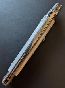 NEW FRANK BELTRAME 28CM 11" BAYONET AUTOMATIC STILETTO IN GENUINE IMITATION PEARL NEW FRANK BELTRAME 28CM 11" BAYONET AUTOMATIC STILETTO IN GENUINE IMITATION PEARL