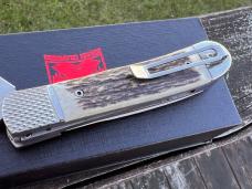 COBRATEC STAG TRAPPER HIDDEN RELEASE D2 STEEL COBRATEC STAG TRAPPER HIDDEN RELEASE D2 STEEL