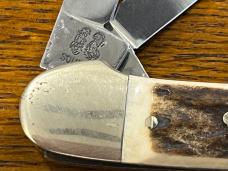 Fight'n Rooster Frank Buster 3-Blade Canoe Knife w/Pick Bone Scales Germany Fight'n Rooster Frank Buster 3-Blade Canoe Knife w/Pick Bone Scales Germany