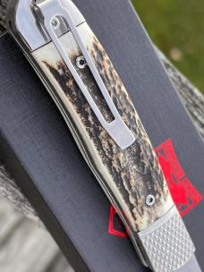 COBRATEC STAG TRAPPER HIDDEN RELEASE D2 STEEL COBRATEC STAG TRAPPER HIDDEN RELEASE D2 STEEL