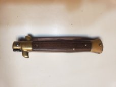 Nice 9" Older Frank Beltrame Switchblade with Rose Wood Scales Nice 9" Older Frank Beltrame Switchblade with Rose Wood Scales