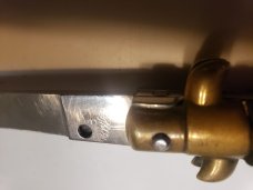 Nice 9" Older Frank Beltrame Switchblade with Rose Wood Scales Nice 9" Older Frank Beltrame Switchblade with Rose Wood Scales