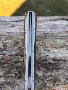 BENINI - FACAS CUSTOM CPM 154 BLADE STEEL STAG HANDLE FOLDING HUNTER **VERY NICE BUILD**