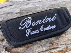 BENINI - FACAS CUSTOM CPM 154 BLADE STEEL STAG HANDLE FOLDING HUNTER **VERY NICE BUILD**