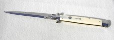 NEW OLD STOCK SKM 13" SWITCHBLADE BAYONET STILETTO ACRYLIC IVORY MANIAGO ITALY NEW OLD STOCK SKM 13" SWITCHBLADE BAYONET STILETTO ACRYLIC IVORY MANIAGO ITALY