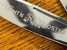 Fight'n Rooster Frank Buster 3-Blade Canoe Knife w/Stag Scales Germany