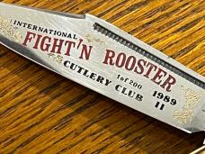 Fight'n Rooster Ltd Ed 1989 Intl Cutlery Club 3-Blade Cigar Knife w/MOP Scales SN#112 Germany Fight'n Rooster Ltd Ed 1989 Intl Cutlery Club 3-Blade Cigar Knife w/MOP Scales SN#112 Germany