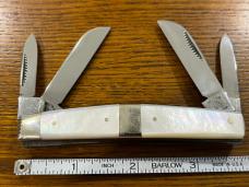 Fight'n Rooster Frank Buster Ltd Ed 2001 International Cutlery Club 4-Blade Congress Knife w/MOP Sca Fight'n Rooster Frank Buster Ltd Ed 2001 International Cutlery Club 4-Blade Congress Knife w/MOP Sca