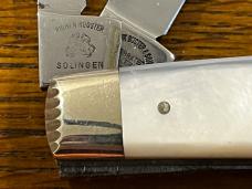 Fight'n Rooster Frank Buster Ltd Ed 2001 International Cutlery Club 4-Blade Congress Knife w/MOP Sca Fight'n Rooster Frank Buster Ltd Ed 2001 International Cutlery Club 4-Blade Congress Knife w/MOP Sca