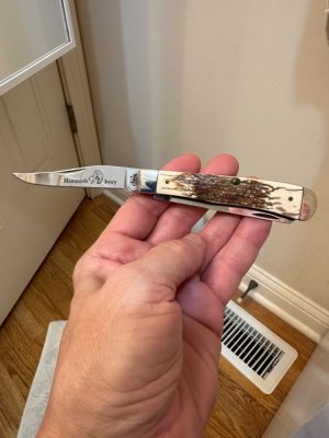 Case XX Mammoth Ivory Trapper. Mint condition!
