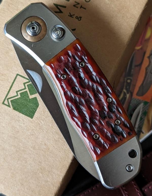 NIB CRKT Lake's PAL Automatic Conversion (2.9" Satin Blade) 7233 box, catalog, sheath 