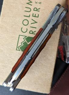 NIB CRKT Lake's PAL Automatic Conversion (2.9" Satin Blade) 7233 box, catalog, sheath 
