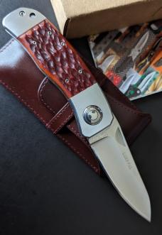 NIB CRKT Lake's PAL Automatic Conversion (2.9" Satin Blade) 7233 box, catalog, sheath 