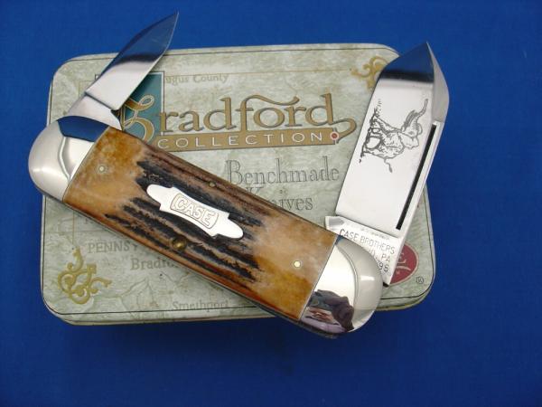 Case XX Classic Sunfish/Toenail Genuine Stag Handle Knife With Elephant Etch Case XX Classic Sunfish/Toenail Genuine Stag Handle Knife With Elephant Etch