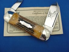 Case XX Classic Sunfish/Toenail Genuine Stag Handle Knife With Elephant Etch Case XX Classic Sunfish/Toenail Genuine Stag Handle Knife With Elephant Etch