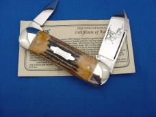 Case XX Classic Sunfish/Toenail Genuine Stag Handle Knife With Elephant Etch Case XX Classic Sunfish/Toenail Genuine Stag Handle Knife With Elephant Etch