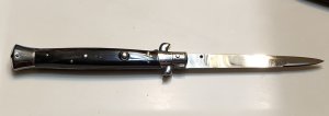 Older 11" INOX  Switchblade Buffalo Horn 
