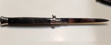 Older 11" INOX Switchblade Buffalo Horn Older 11" INOX Switchblade Buffalo Horn