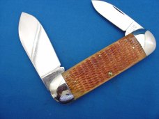 Case XX Classic Sunfish/Toenail Wine Rogers Bone Prototype Knife With Bulldog EtchRARE Case XX Classic Sunfish/Toenail Wine Rogers Bone Prototype Knife With Bulldog EtchRARE