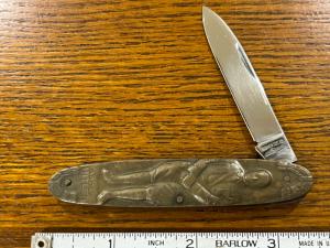 Parker Cut. Co. "Adolph Hitler" Single-Blade Brass Knife Japan 