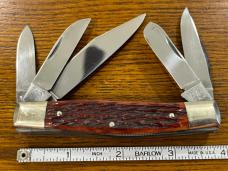 Fight'n Rooster Frank Buster 5-Blade Stockman Knife w/Pick Bone Scales Germany Fight'n Rooster Frank Buster 5-Blade Stockman Knife w/Pick Bone Scales Germany