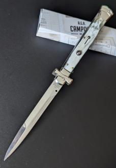 NIB 11"- 28 cm A.G.A. Campolin Brazilian Horn Maltese lockback a super beautiful quality stiletto NIB 11"- 28 cm A.G.A. Campolin Brazilian Horn Maltese lockback a super beautiful quality stiletto