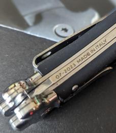 AGA Campolin Zero Dagger Leverlock Automatic Knife Black Coated Alum., 3.75 polished Dagger Blade AGA Campolin Zero Dagger Leverlock Automatic Knife Black Coated Alum., 3.75 polished Dagger Blade