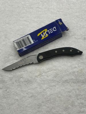 Delta Z Osprey Linerlock Serrated Blade Manual Open Folder New In Box Discontinued