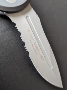 Boker SpeedLock T4 Tactical Automatic with 3-3/8" Stainless Serrated Edge, Button Plunge Lock