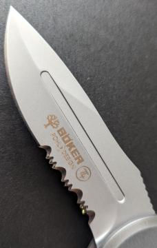 Boker SpeedLock T4 Tactical Automatic with 3-3/8" Stainless Serrated Edge, Button Plunge Lock
