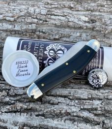 GEC ** TIDIOUTE CUTLERY 888222 BLACK LINEN MICARTA ACE OF SPADE SHIELD 1095 CARBON BAYOU TRAPPER GEC ** TIDIOUTE CUTLERY 888222 BLACK LINEN MICARTA ACE OF SPADE SHIELD 1095 CARBON BAYOU TRAPPER