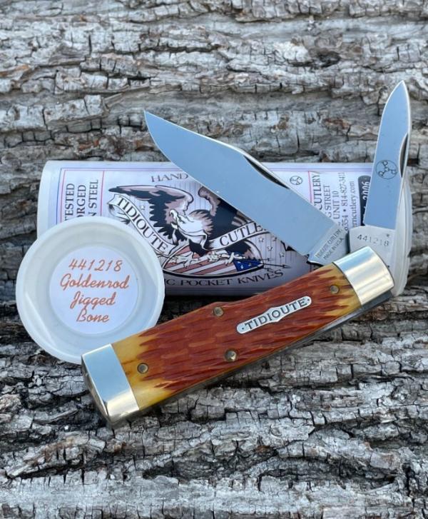 GEC ** TIDIOUTE CUTLERY 441218 GOLDENROD JIGGED BONE BUFFALO JACK