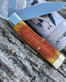 GEC ** TIDIOUTE CUTLERY 441218 GOLDENROD JIGGED BONE BUFFALO JACK GEC ** TIDIOUTE CUTLERY 441218 GOLDENROD JIGGED BONE BUFFALO JACK