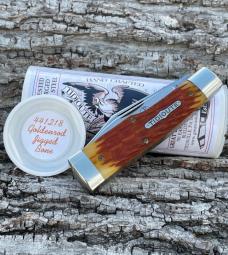 GEC ** TIDIOUTE CUTLERY 441218 GOLDENROD JIGGED BONE BUFFALO JACK GEC ** TIDIOUTE CUTLERY 441218 GOLDENROD JIGGED BONE BUFFALO JACK