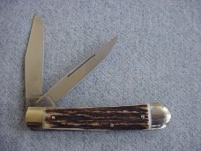Vintage INCREDIBLE BULLDOG BRAND, OLD DOMINION(ODKCA), Stag, Etched, Trapper Pocket Knife Vintage INCREDIBLE BULLDOG BRAND, OLD DOMINION(ODKCA), Stag, Etched, Trapper Pocket Knife