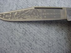 Vintage INCREDIBLE BULLDOG BRAND, OLD DOMINION(ODKCA), Stag, Etched, Trapper Pocket Knife Vintage INCREDIBLE BULLDOG BRAND, OLD DOMINION(ODKCA), Stag, Etched, Trapper Pocket Knife