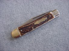 Vintage INCREDIBLE BULLDOG BRAND, OLD DOMINION(ODKCA), Stag, Etched, Trapper Pocket Knife Vintage INCREDIBLE BULLDOG BRAND, OLD DOMINION(ODKCA), Stag, Etched, Trapper Pocket Knife