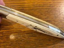 Parker Cut. Co. K-345 Hand Made Eagle Scrimshaw Single-Blade Folding Knife w/Smooth Bone Scales Japa Parker Cut. Co. K-345 Hand Made Eagle Scrimshaw Single-Blade Folding Knife w/Smooth Bone Scales Japa