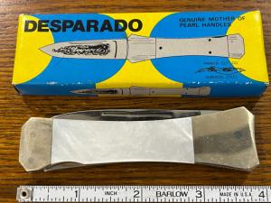 Parker Cut. Co. PA-200 Desparado Spear Point Single-Blade Folding Knife w/MOP Scales Japan