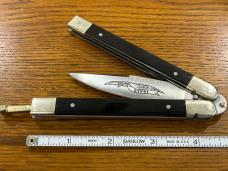 Parker Eagle Brand No. 628 Gypsy Balisong Butterfly Knife w/Water Buffalo Horn Scales Japan