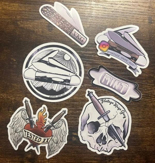 Knife Collector Stickers