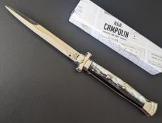 NIB 11"- 28 cm A.G.A. Campolin Brazilian Horn Maltese lockback a super beautiful quality stiletto NIB 11"- 28 cm A.G.A. Campolin Brazilian Horn Maltese lockback a super beautiful quality stiletto