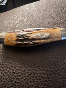 1993 CASE XX BRADFORD PA USA TB55039 SS Super Fat & Gnarly Stag Sowbelly With 5 Stainless Blades