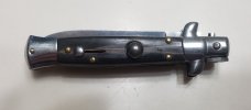 Vintage 7" INOX Buffalo Horn Switchblade Vintage 7" INOX Buffalo Horn Switchblade
