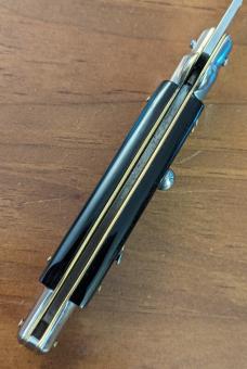 NOS SKM 23CM-9 INCH BAYONET BLACK ACRYLIC STILETTO AUTO NOS SKM 23CM-9 INCH BAYONET BLACK ACRYLIC STILETTO AUTO