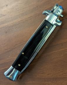 NOS SKM 23CM-9 INCH BAYONET BLACK ACRYLIC STILETTO AUTO NOS SKM 23CM-9 INCH BAYONET BLACK ACRYLIC STILETTO AUTO