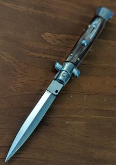 FRANK BELTRAME 23CM 9" DAGGER AUTO IN BRAZILIAN HONEY HORN...NEW FRANK BELTRAME 23CM 9" DAGGER AUTO IN BRAZILIAN HONEY HORN...NEW