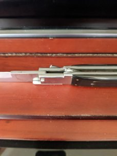 RARE REVERSE PICKLOCK 16.5" ARMENIAN DOCTORS KNIFE AUTO W/WALL DISPLAY STAND RARE REVERSE PICKLOCK 16.5" ARMENIAN DOCTORS KNIFE AUTO W/WALL DISPLAY STAND