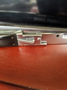 RARE REVERSE PICKLOCK 16.5" ARMENIAN DOCTORS KNIFE AUTO W/WALL DISPLAY STAND RARE REVERSE PICKLOCK 16.5" ARMENIAN DOCTORS KNIFE AUTO W/WALL DISPLAY STAND