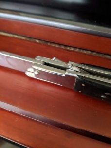 RARE REVERSE PICKLOCK 16.5" ARMENIAN DOCTORS KNIFE AUTO W/WALL DISPLAY STAND RARE REVERSE PICKLOCK 16.5" ARMENIAN DOCTORS KNIFE AUTO W/WALL DISPLAY STAND